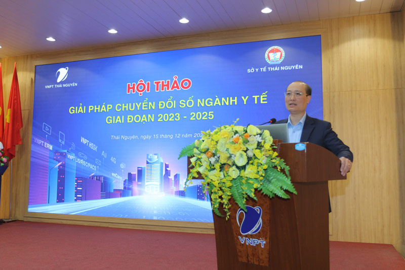 Đồng chí Đặng Ngọc Huy - Giám đốc Sở Y tế phát biểu khai mạc 
