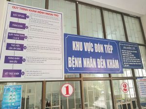 Khu vực tiếp đón bệnh nhân