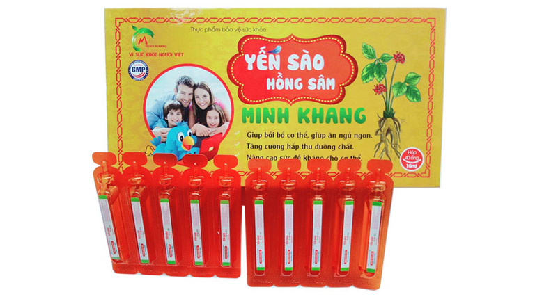 Siro yến sào dạng ống Minh Khang