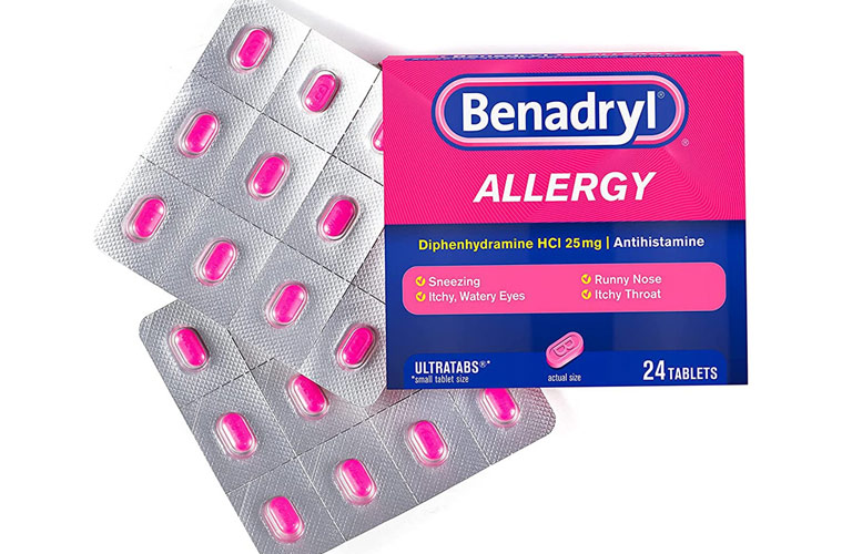 Benadryl là thuốc kháng histamine thế hệ 1 cải thiện triệu chứng dị ứng