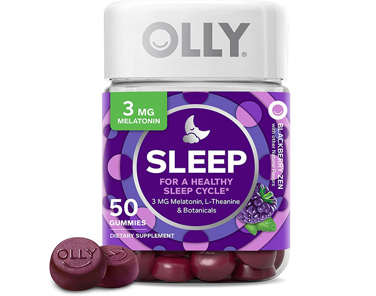 OLLY Sleep Gummy là kẹo trị mất ngủ không thường xuyên có tác dụng thư giãn đầu óc và thúc đẩy giấc ngủ