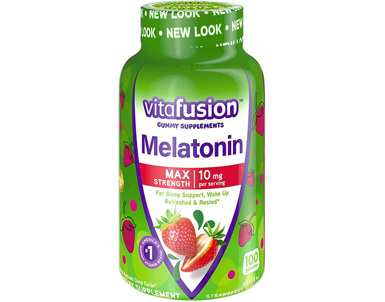 Vitafusion Max Strength Melatonin có thể giúp bạn ngủ nhanh hơn cũng như giúp tăng tổng thời gian ngủ