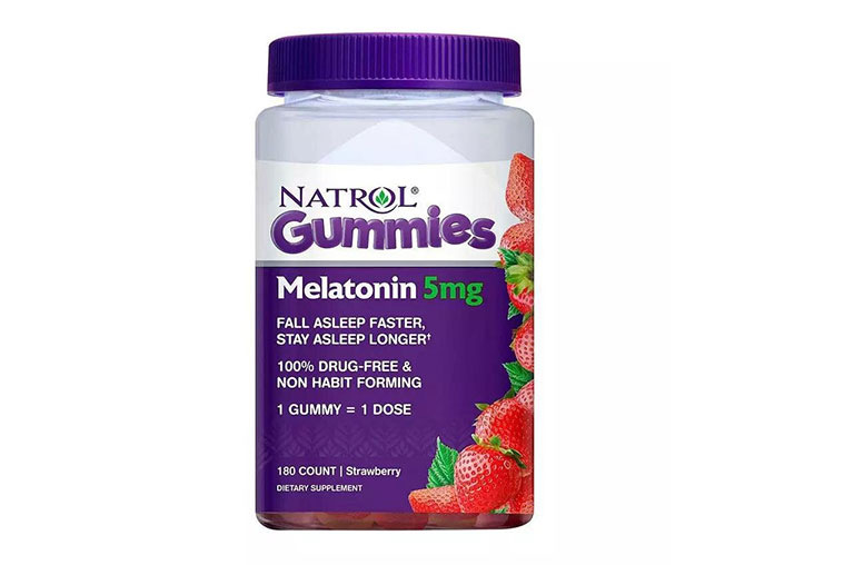 Natrol Melatonin có vị dâu nhẹ nhàng, giúp tăng cường chất lượng giấc ngủ an toàn và hiệu quả cao