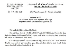 Công bố về trang thiết bị y tế