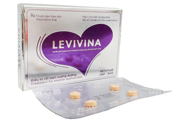 Vardenafil tên thương mại Levitra thuộc nhóm thuốc ức chế PDE5