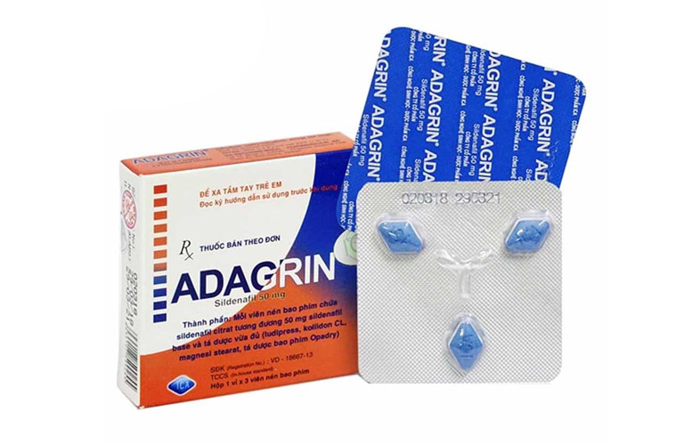 Không uống quá 100mg Adagrin trong vòng 24 giờ