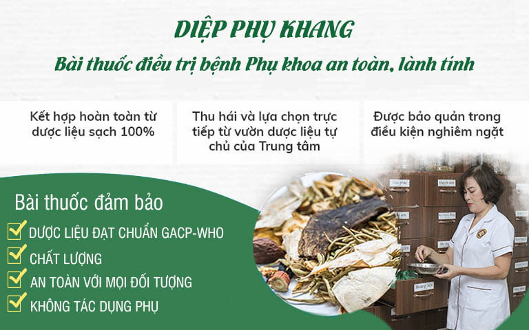 Diệp Phụ Khang có nguồn gốc thảo dược an toàn, lành tính