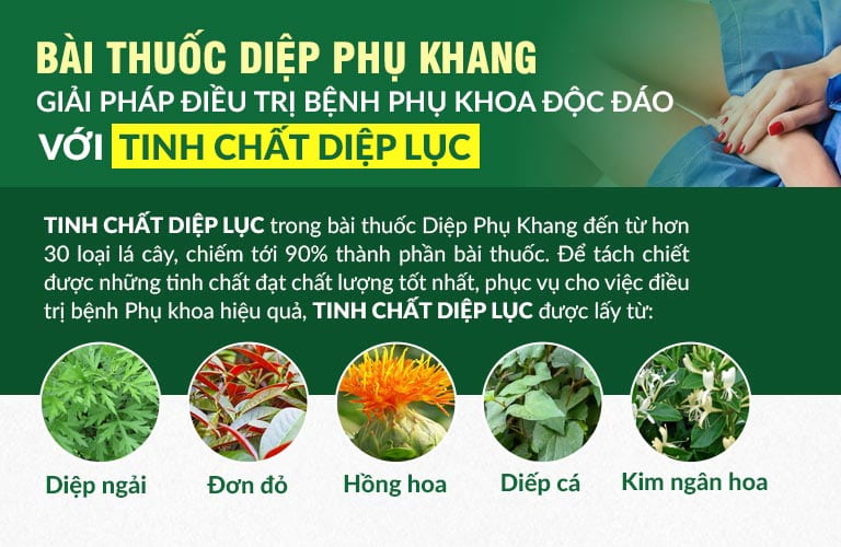 Tinh chất diệp lục - thành phần đặc biệt trong bài thuốc