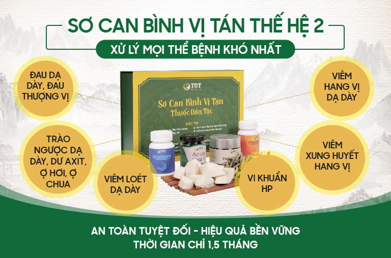 Sơ can Bình vị tán chữa khỏi các bệnh dạ dày