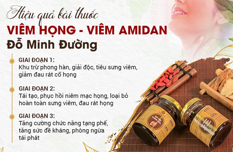 Hiệu quả bài thuốc Viêm Họng - Viêm Amidan Đỗ Minh qua từng giai đoạn